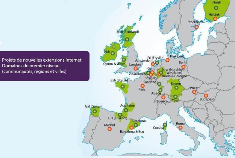 Carte géotlds Europe