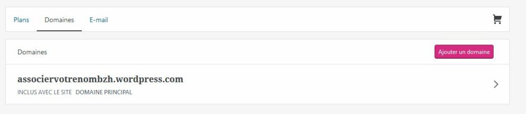 associer nom de domaine bzh WordPress 2