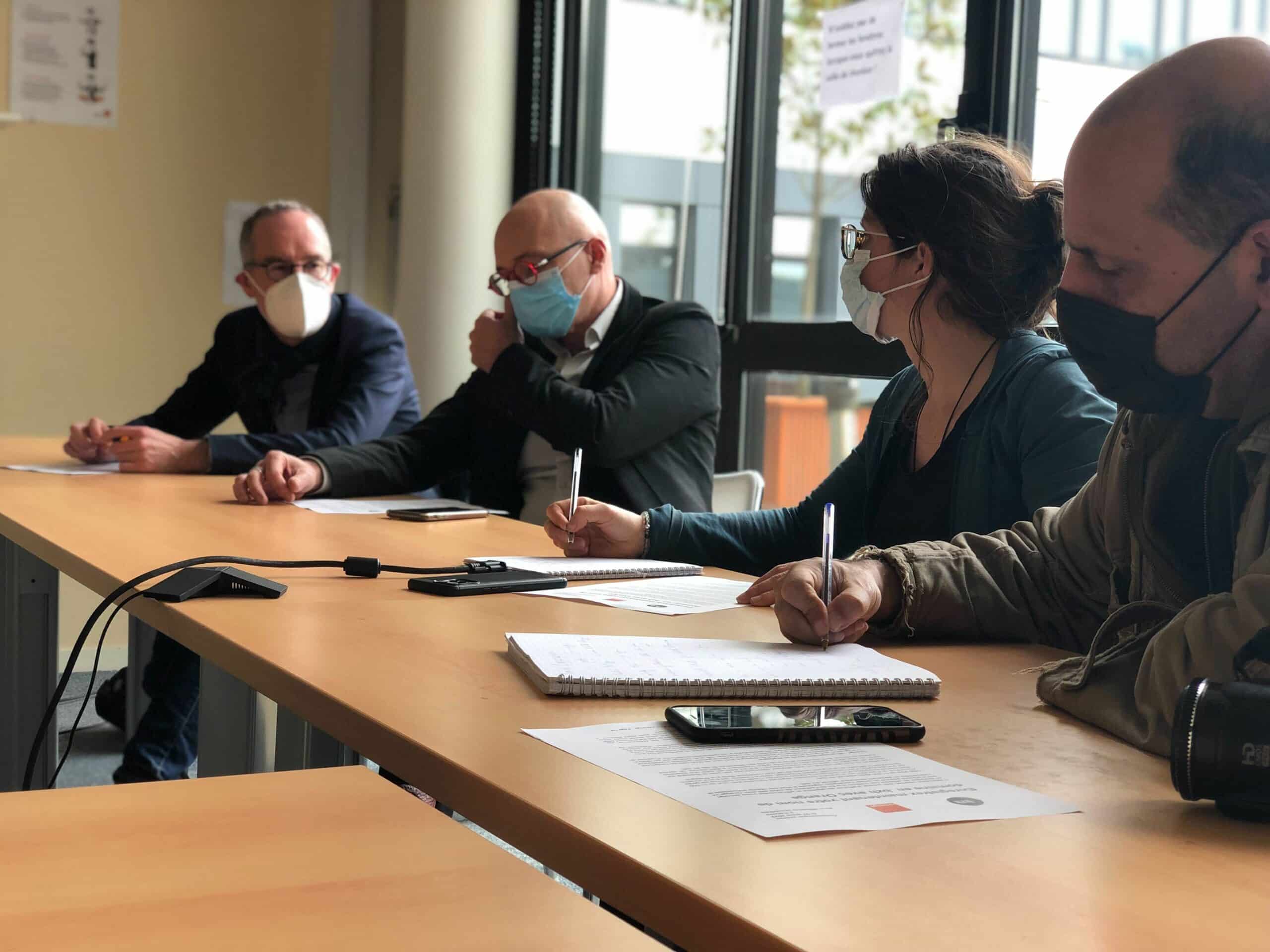 Conférence de presse partenariat orange Point BZH - rennes